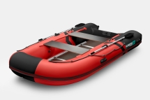 GLADIATOR B 420 LIGHT B Красно-черный моторная лодка ПВХ Фанерный пайол
