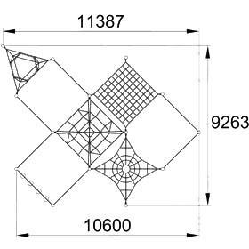 Конструкция для лазания серия &quot;Модуль&quot; МЛ-553