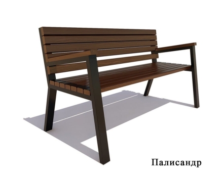 Садово-парковая скамейка «Гамбург», Ангарская сосна 1,2 м