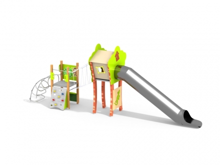 УК 7.925.01 Флекс башня с горкой трубой нерж