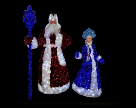 Световая фигура Дед Мороз со Снегурочкой