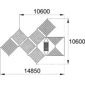 Конструкция для лазания серия &quot;Модуль&quot; МЛ-575