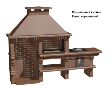 Печь Аристократ 824 Прямоугольный кирпич красный
