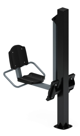 Жим ногами (серый) - Уличный тренажер - СТ 011-13