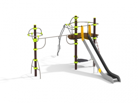 УК 7.109.11 Башня двойная с горкой цинк