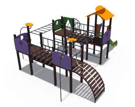 Игровой комплекс Геометрия металлический скат Н-1200 ДИО 10016