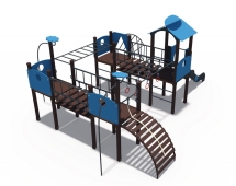 Игровой комплекс Геометрия металлический скат Н-1200 ДИО 10016