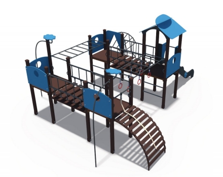 Игровой комплекс Геометрия металлический скат Н-1200 ДИО 10016