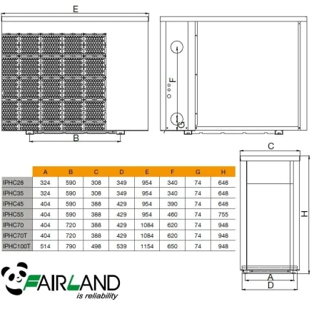 Тепловой насос Fairland IPHCR100T 35,8 кВт