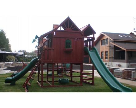 Детская игровая площадка Средневековый замок Делюкс 1