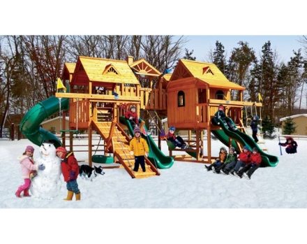 Детская игровая площадка Средневековый замок Делюкс 1