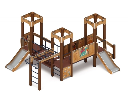 Детская игровая площадка Королевство (Картонное) ДИК 1.15.08-12 H=750