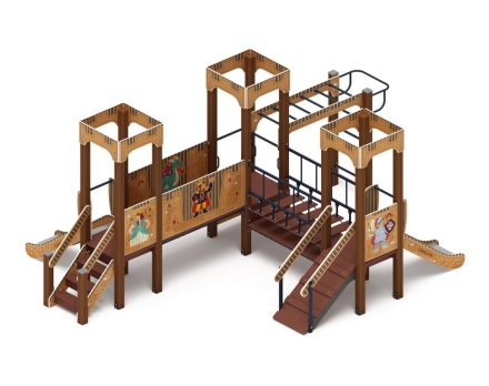 Детская игровая площадка Королевство (Картонное) ДИК 1.15.08-12 H=750