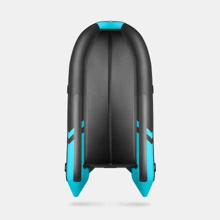 GLADIATOR B 420 LIGHT B Черно-бирюзовый моторная лодка ПВХ Фанерный пайол