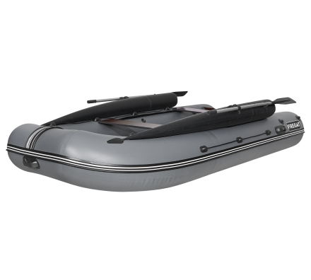 Моторная лодка ПВХ Фрегат 370 F Серый с фальшбортом