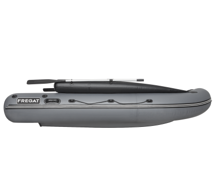 Моторная лодка ПВХ Фрегат 370 F Серый с фальшбортом