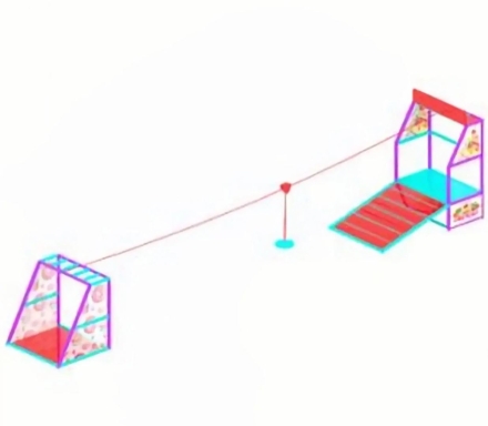 Детский троллей для помещения (10-12 м)