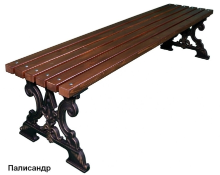 Скамейка парковая Д-6 (банкетка), Лиственница 1,5 м