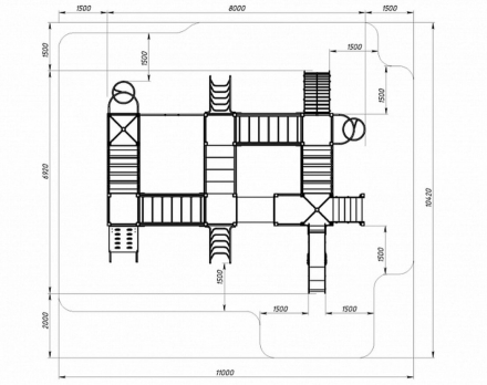 Детская игровая площадка Спорт Н 1200 ДИК 2.06.01-02