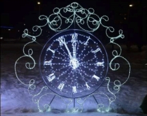 Световая фигура Часы 250 см