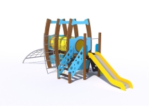 УК 7.927.11 Флекс башня с тунелем и горкой цинк