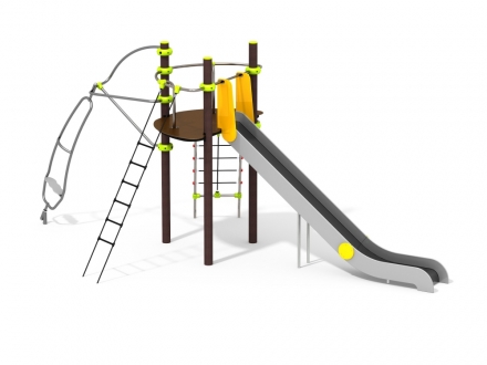 УК 7.112.11 Башня с горкой и лестницей цинк