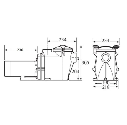 Насос с префильтром Hayward RS II RS3020VSTD