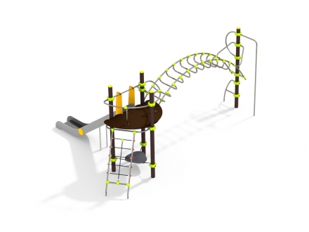 УК 7.113.01 Башня с горкой и рукоходом нерж