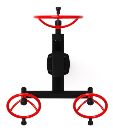 Рули (положение сидя) красный - Уличный тренажер - СТ 104-11