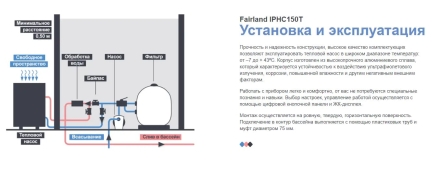 Тепловой насос Fairland IPHC150T 60 кВт