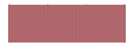 Навес контейнерной площадки для мусора (3 секции) МФ 55.02.03.3-04