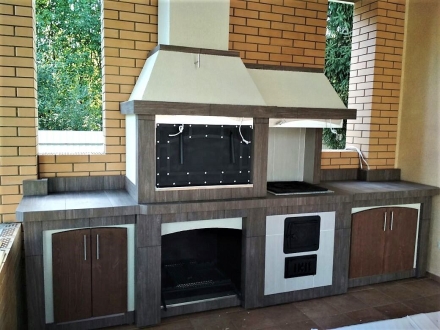 Мангал с казаном Пепел