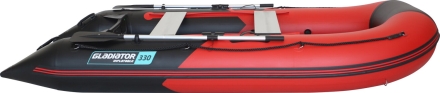 Gladiator B 330 AD LIGHT Красно-черный моторная лодка ПВХ Air-deck