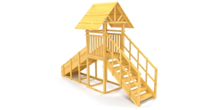 Зимняя горка Савушка Зима Wood 5 (скат 3м)