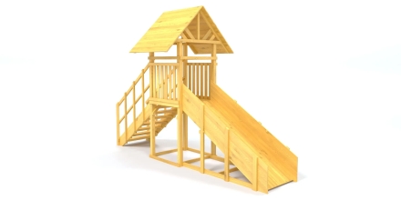 Зимняя горка Савушка Зима Wood 5 (скат 3м)