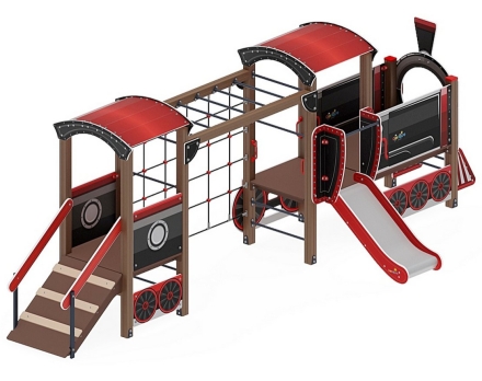 Детская игровая площадка Паровозик ДИК 1.03.5.03-02 Н=750