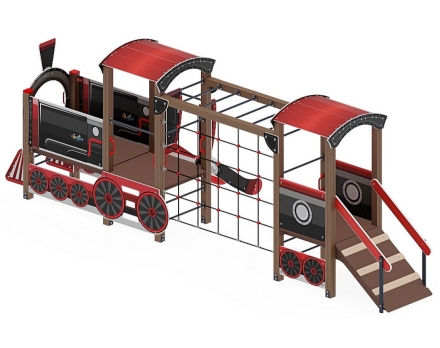 Детская игровая площадка Паровозик ДИК 1.03.5.03-02 Н=750