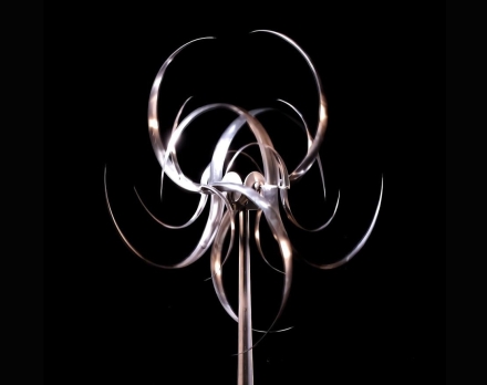 Скульптура из нержавеющей стали Галактика Увеличенный размер, 8-гранное конусовидное основание из нержавеющей стали