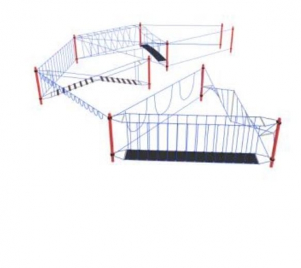 Конструкция для лазания серия &quot;ПУТЕШЕСТВИЕ&quot; ГРУППА ПРЕПЯТСТВИЙ ИК-051