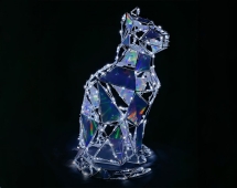 Световая полигональная фигура Кошка dr003