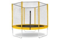 Батут с защитной сеткой &quot;Trampoline 8&quot; диаметр 2,4 м жёлтый