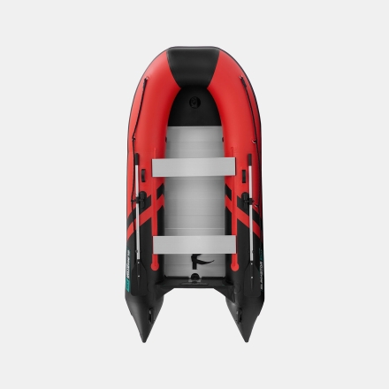 Gladiator B 330 AL LIGHT Красно-черный моторная лодка ПВХ Алюминиевый пайол