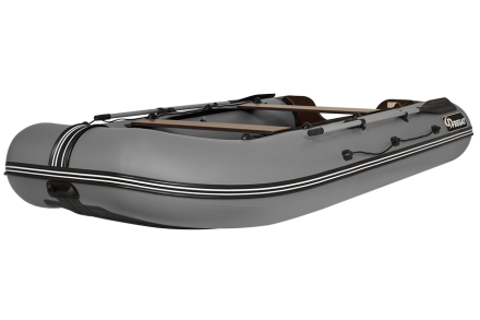Моторная лодка ПВХ Фрегат 370 FM Light (ФМ Лайт) НДНД Про Серый
