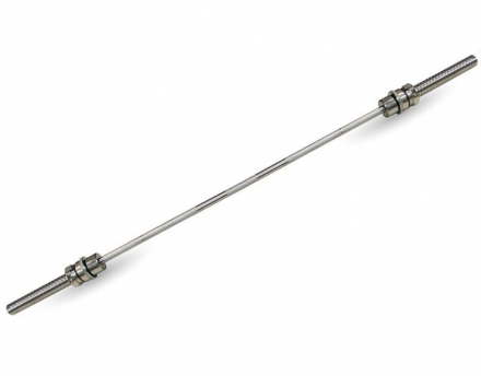 Прямой усиленный гриф Barbell MB-BarM50-2200O, олимпийский замок, до 350 кг