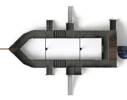 Детская игровая площадка Флагман (Летучий голландец) (винтовой скат) ДИК 2.03.3.03-11