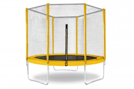 Батут с защитной сеткой &quot;Trampoline 10&quot; диаметр 3,0 м жёлтый