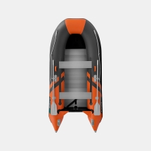 Gladiator B 330 AL LIGHT Оранжево-темносерый моторная лодка ПВХ Алюминиевый пайол