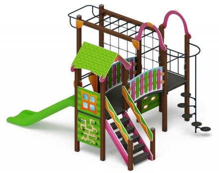 Детская игровая площадка Лукоморье ДИК 2.25.06-11 H=1200