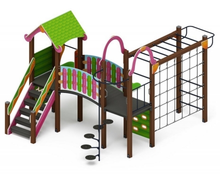 Детская игровая площадка Лукоморье ДИК 2.25.06-11 H=1200