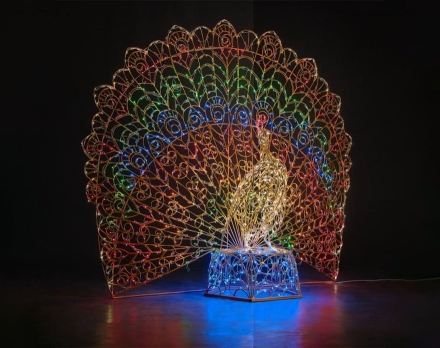 Световая фигура Павлин №1 002